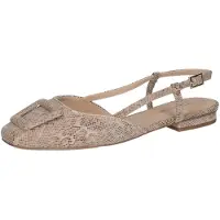 Caprice Ballerina met riempjes beige / zwart