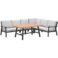 Garden Impressions Lissabon lounge dining set 5-delig R - valley sand