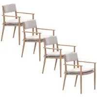 Garden Impressions Lily tuinstoel light teak - 4 stuks