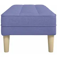 vidaXL Bank met kussen Jeans Blauw 113 x 57 x 39 cm Stof