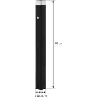 LINDBY Buitenverlichting , Halvar, dimbare, Zwart, Terras, Metaal, Modern