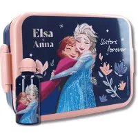 Disney Frozen Frozen Lunchset Kinderen – Lunchbox & Aluminium Drinkfles – Elsa & Anna – BPA Vrij