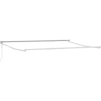 vidaXL Elektrisch Uittrekbaar Markies Frame Wit 4 x 2 m Aluminium