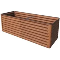 PRIMEYARD 120 x 60 x 35 cm Moestuinbak, cortenstaal, roest look