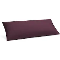Yumeko Kussensloop Gewassen Percal Katoen 40x80 Paars - Eco, Bio & Fairtrade