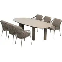 4 Seasons Outdoor Capalbio tuinset 7-delig terre - Denia tuintafel 240x105 cm