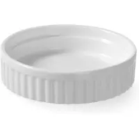 Hendi Wit Geribbelde Ramekin Porselein 7x4cm | 12 stuks