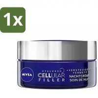 Nivea – Nachtcrème – Cellular Expert Filler Anti-Aging – Geschikt voor elk huidtype – Met hyaluronzuur & foliumzuur – Anti-rimpel en hydraterend – 50 ml - 1 stuk