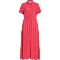 Vila Blousejurk 'VIAya' roodviolet / lichtrood