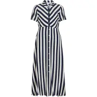 Vila Blousejurk 'VIAya' navy / wit
