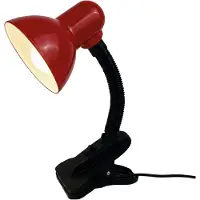 Luxus Bureaulamp Toby - Rood - 30cm - Fitting Geïntegreerde LED - Bureaulamp - Tafellamp Slaapkamer