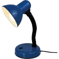 Luxus Bureaulamp Nino - Blauw - 32cm - Fitting Geïntegreerde LED - Bureaulamp - Tafellamp Slaapkamer