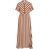 Vila Blousejurk 'VIAya' lichtbruin / wit