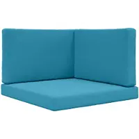 vidaXL Buitenbankkussen Polyester Koninklijk Blauw 80 x 80 x 8 cm