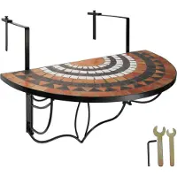 TecTake - Balkontafel mozaïek klapbaar - 402774