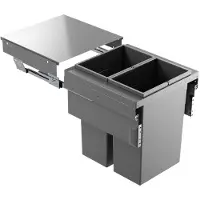 Hailo Euro Cargo 500 NT480 afvalsysteem 70 liter voor kastbreedte 50cm donkergrijs