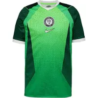 Nike Tricot 'Nigeria Home' groen / neongroen / lichtgroen / wit