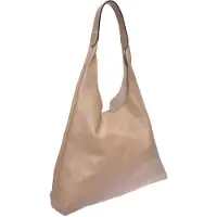 Luisa Vannini Beige Rundleer Tas