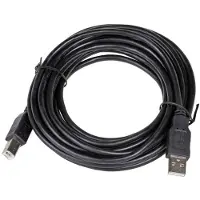 Akyga USB-kabel USB-A stekker, USB-B stekker 5.00 m Zwart AK-USB-18