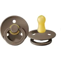 BIBS Fopspeen - Rond - 0-6 Mnd - Dark Oak