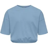 ONLY KIDS GIRL T-shirt lichtblauw Meisjes Katoen Ronde hals - maat 146/152