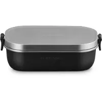 Le Creuset On The Go 41069220000001 lunchbox, mat zwart, 0,9 l