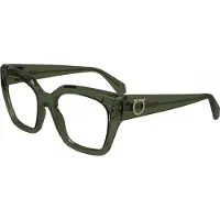 Ferragamo Bril - - SF2983 - Transparant kaki - Geïnjecteerd acetaat - 53/18/140