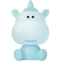 Luxus Tafellamp Nachtlamp Kinderkamer Unicorny - Blauw - Nachtlampje baby - Voor kinderen - Slaapkamer - 7 kleuren licht - RGB - Bluetooth speaker - Draadloos - Oplaadbaar