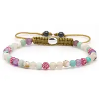 Karma Armband Spiral Lunae XXS Pink Crystal