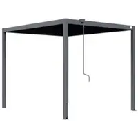 PRIMEYARD Pergola 3x3,5 m, lamellendak, antraciet