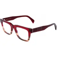 Paul Smith Bril - - PS25607 METCALF - Bordeaux/gestreept Bordeaux - Acetaat - 50/21/150