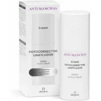 Deliplus anti vlekken gezichtscreme (pigmentvlekken)SPF 50+ voor een egalere, stralende en jeugdige huid, beschermt tegen zon, UVA, UVB En IR (blauw licht) 50 ml
