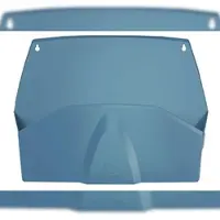 Exacompta 3x Horizontale documentenhouder voor muurbevestiging 1 vak AutentiK - Blauw grijs - 61170D