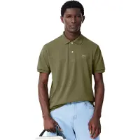 Lacoste Shirt groen / riet / rood / wit