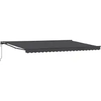 vidaXL Zonnescherm Frame Antraciet 500 × 300 cm