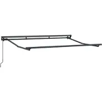vidaXL Handmatig uitschuifbare luifel Bordeauxrood 3,5 x 2 m