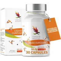 Carnium Botanicals Liquid Curcumine Capsules - Met Vitamine C & D3 - Voor Weerstand, Gewrichten & Huid - 30 Capsules - 1 Maand