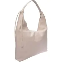 Roberta M Beige Rundleer Tas