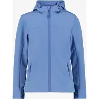 Mountain Peak kinder softshell jas blauw maat 122/128