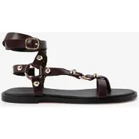 Sissy-Boy Donkerrode sandalen met studs | Maat: 39