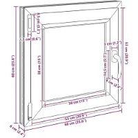 vidaXL Kelderraam RISOR 60 x 60 cm PVC en Glas Wit