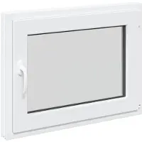 vidaXL Kelderraam RISOR 80 x 50 cm PVC en Glas Wit