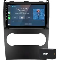 Hexinex 9" Autoradio Geschikt voor Benz B200 W169 W245 W639 - Draadloos CarPlay, Android Auto, Android15, multimediaspeler, DAB+, 4+64GB