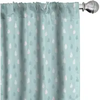 Abakuhaus Gordijnen Blauw-Wit – 2-delige set Microvezel Verduistering 75x245