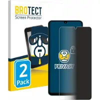 BROTECT - privacy screenprotector voor Samsung Galaxy F07 - Folie Beschermfolie Blauwlichtfilter 2 Stuks
