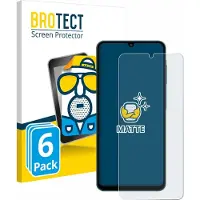 BROTECT - Screenprotector voor Samsung Galaxy F07 - Folie Beschermfolie matte 6 Stuks