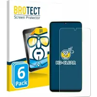 BROTECT - Screenprotector voor Samsung Galaxy F70e - Folie Beschermfolie transparant 6 Stuks
