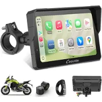 Carpuride W702SPro +TPMS - Motorfiets Carplay-scherm - Plug-and-play BM05-beugel - bedrade controller - CarPlay en Android Auto