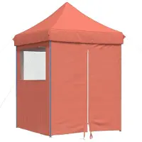 vidaXL Partytent 200 x 200 x 306 cm Terracotta Oxford Stof