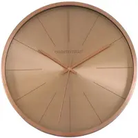 Decostar Wandklok copper 35x35x4cm rz/goud